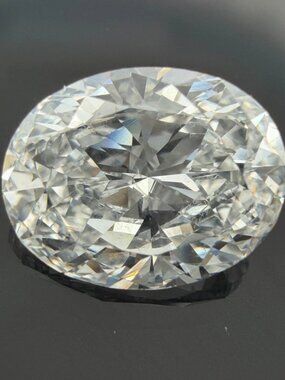 2.01 Carat Oval Brilliant Cut Loose Natural Diamond F Color I1 Clarity GIA Cert